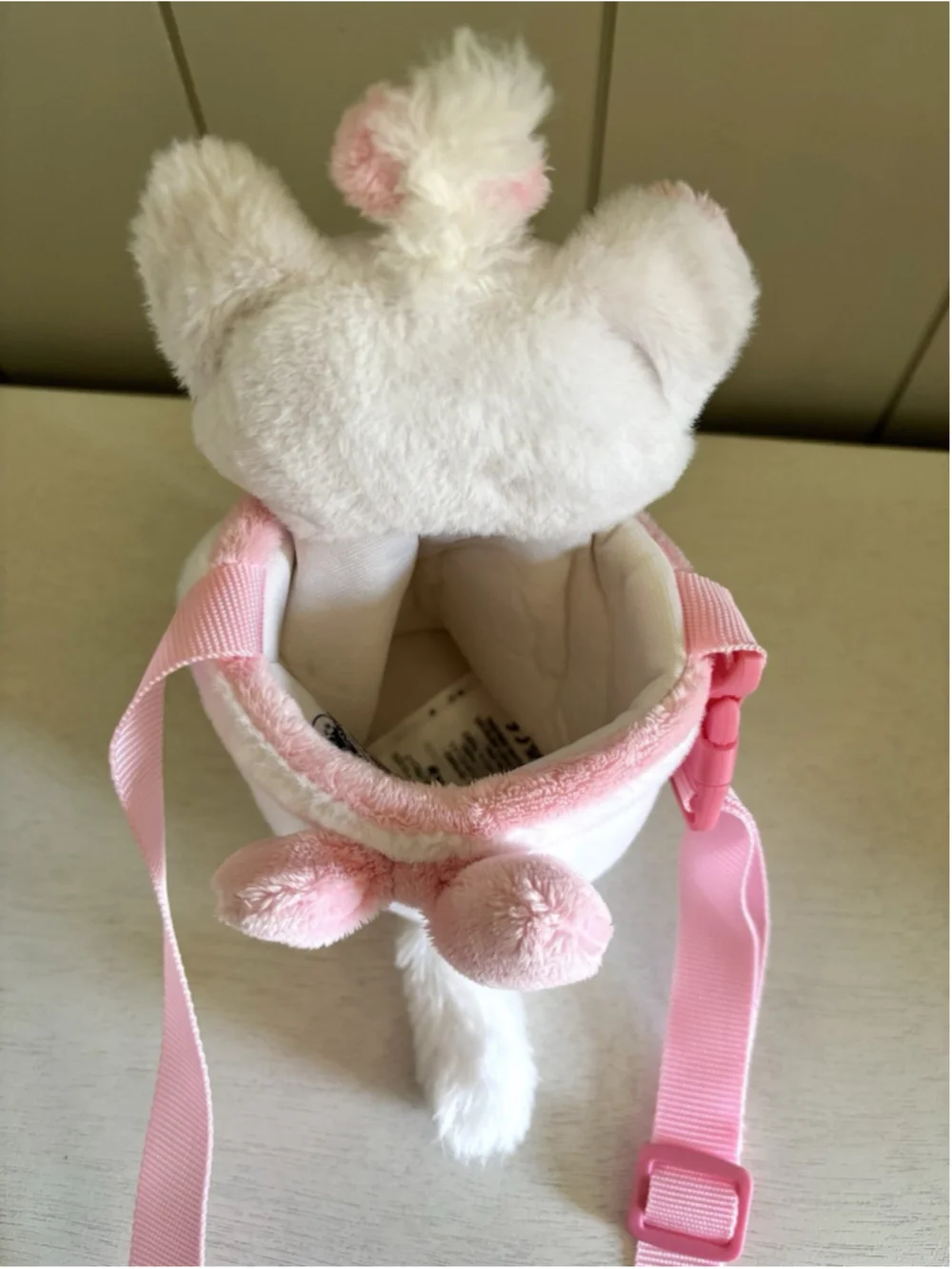 Disney Parks Marie The Aristocats Plush Water Bottle Carrier Holder Wearable Toy